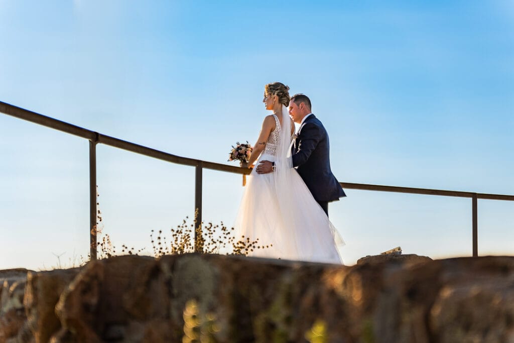 Fotos y videos de bodas, en el mirador de la Virgen del Águila, en Peña y Aguilera, Toledo